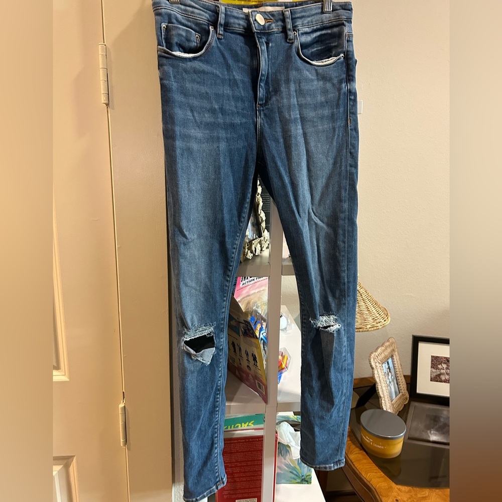 Asos Distressed Skinny Jeans